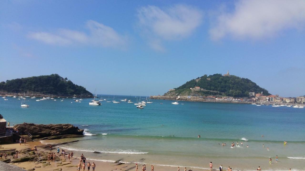 Ondarreta Beach Apartment Con Parking Free Y Aire Acondicionado San Sebastián Exteriér fotografie