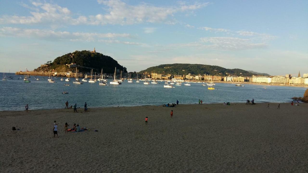 Ondarreta Beach Apartment Con Parking Free Y Aire Acondicionado San Sebastián Exteriér fotografie